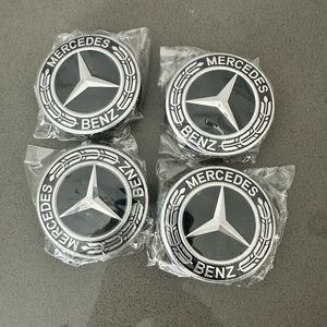 Mercedes Benz 75 mm Centre Caps